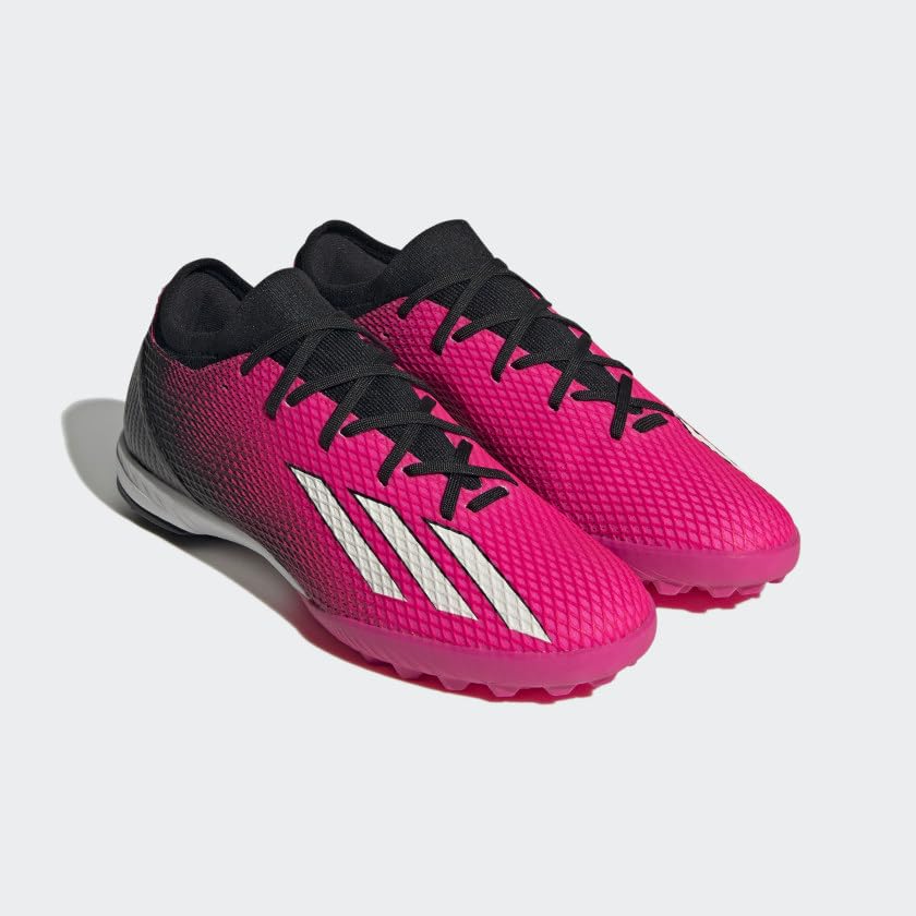 adidas Unisex X SPEEDPORTAL.3 Turf Soccer Shoe, Team Shock Pink/Zero Metallic/Black, 9 US Men4