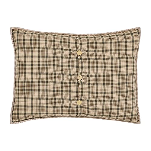 VHC-Brands-Cider-Mill-Standard-Patchwork-Sham-Tan-Red-21×27 VHC Brands Cider Mill Standard Patchwork Sham Tan Red 21×27