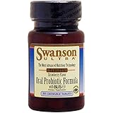 Swanson Oral Probiotic Formula Strawberry Flavor 30 Tablets Chwbls