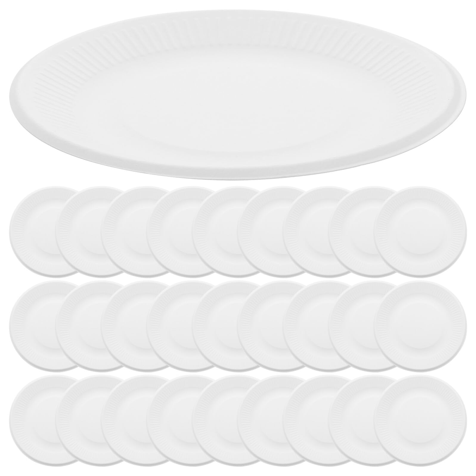 Alipis Assiettes en Carton Jetables 15 CM Blanches Lot de 200 Pièces Épaisses et Résistantes pour Desserts Amuse-Gueules et Réceptions pour Mariages Anniversaires et Sorties en