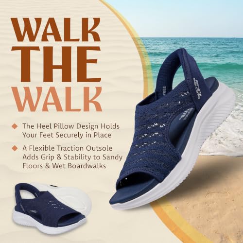 Image of Skechers Women's Ultra Flex 3.0 - Sun Warmth Hands Free Slip-ins | Hands Free Slip-Ins, Yoga Foam Cushioned Footbed, Machine Washable, Recycled Materials, Vegan