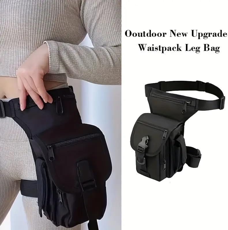 Miniatura 9 de Waterproof Motorcycle Thigh Bag for Men Women - Drop Leg Bag with Adjustable Strap,Thigh Pack for Riding, Outdoor Sports, and Travel - Secure Leg