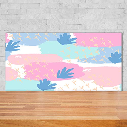 Crédence de cuisine en verre trempé Tulup 140x70 cm au motif coloré - 2