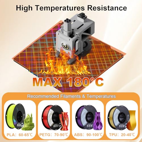 Image of IdeaFormer-3D Smooth Rainbow Mesh+Plaid PES Sheet for Bambu Lab X2D /X1 /X1C /X1E /P1P /P1S /P2S /A1, Flexible PES Build Plate for Bambu Labs 3D Printer Platform 257x257mm