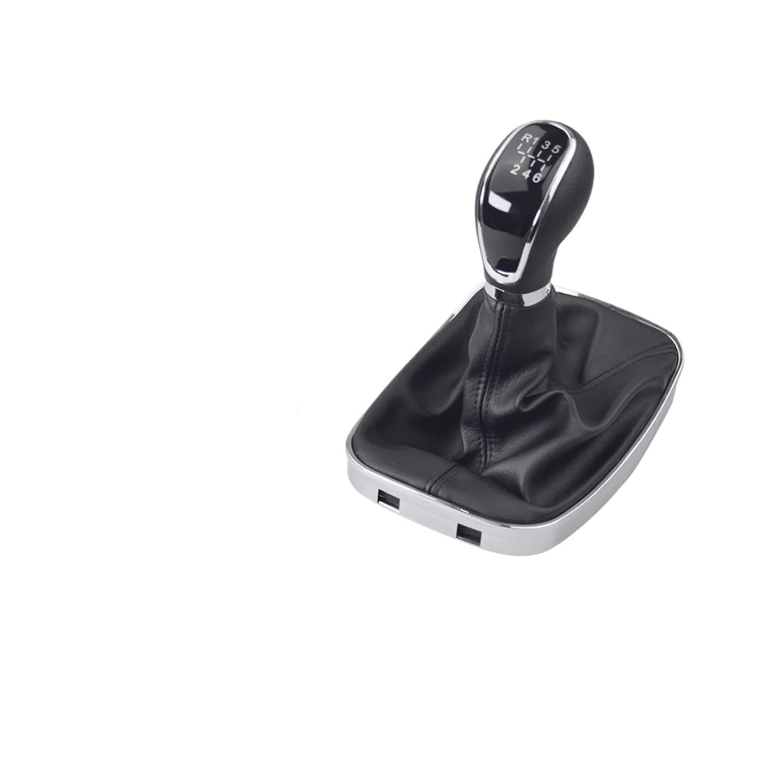 Qmtvfsrh 6 Speed Car Gear Shift Knob Pu Leather 5/6-Speed Manual Gear Shift Knob With Boot For Opel For Insignia 2003-2017 Car Accessories(6 Speed)