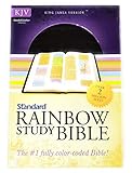 KJV Standard Rainbow Study Bible, Brown Bonded Leather
