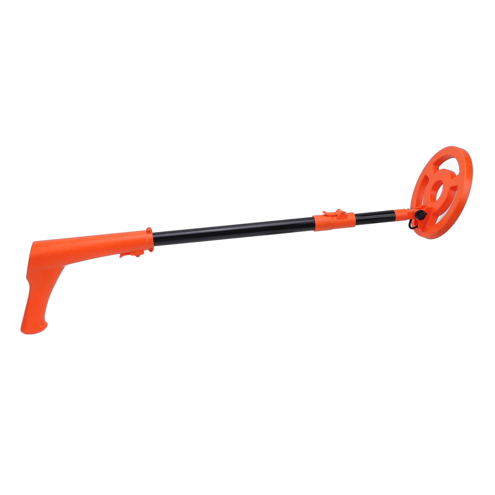 Detector de Metales de Mano Bobina de búsqueda de 6 Pulgadas Pantalla LCD Probador de Metales retráctil con Aviso de luz y Sonido