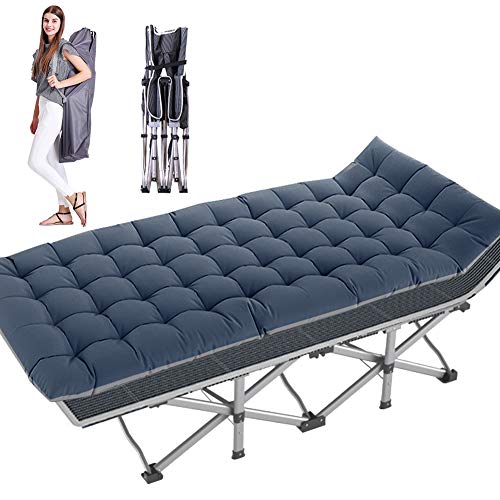Photo 1 of **STOCK IMAGE IS A REFERENCE** Folding Camping Cots for Adults Heavy Duty cot with Carry Bag- GREY