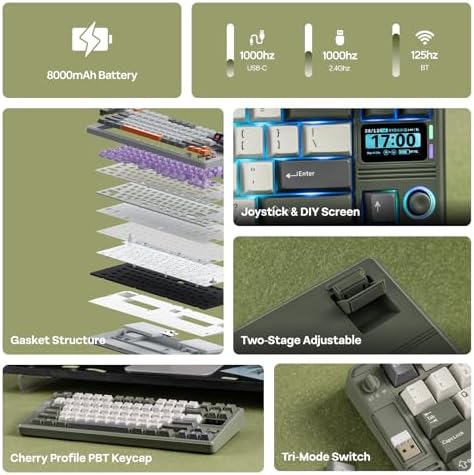 EPOMAKER RT85 Wireless Mechanical Keyboard with Joystick & DIY Screen - 2