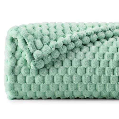 Image of BEDELITE Mint Green Twin Blanket for Couch, Soft Cozy Gift for Women, 60*80