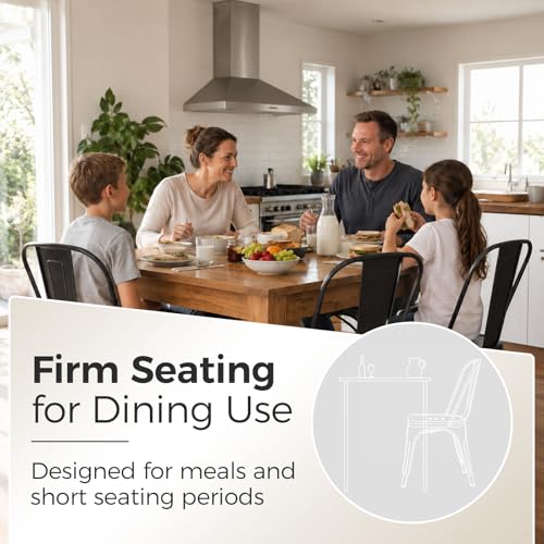 Image of Metal Dining Chairs with Backrest, Stackable, Silver, 2 Pack | Easy Assembly, Non-Slip Feet, 330 lb Capacity, Kitchen, Restaurant, Cafe, Pub, Covered Patio