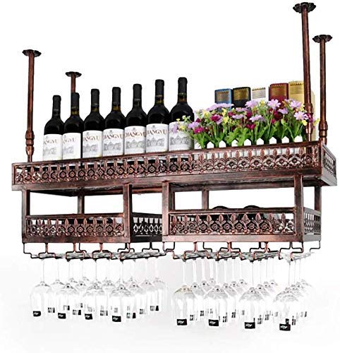 Porte-bouteille de vin de plafond pour une ambiance bar chic chez soi
