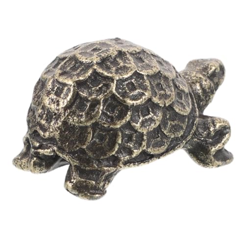 Ornement de tortue Feng Shui en alliage rétro, cadeau idéal pour le bureau