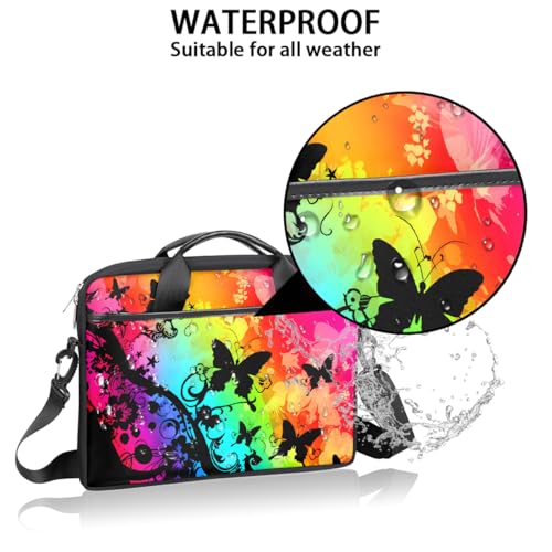 Sac ordinateur 15 pouces robuste contre les chocs motif papillon - 3