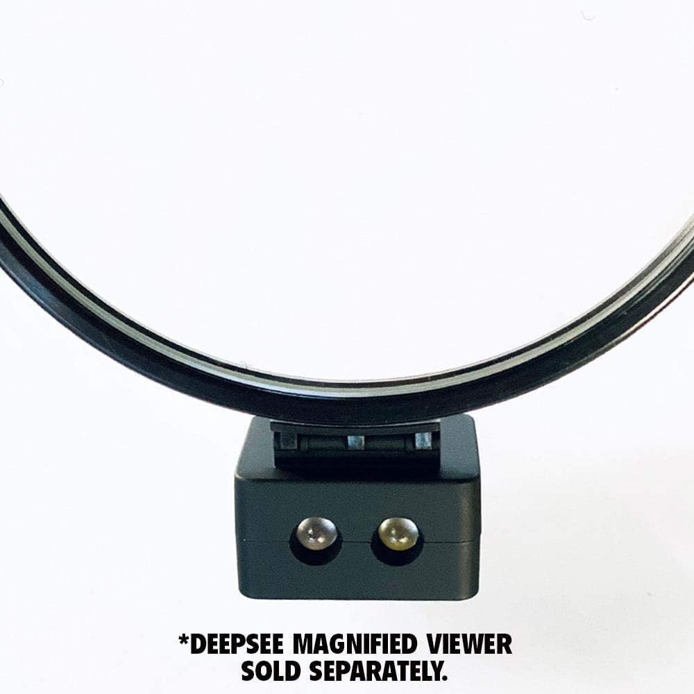 Flipper DeepSee MAGNIFIED Viewer Fish Tank Aquarium Rechargeable LED Spotlights with Dual LED and USB Recharging Cord