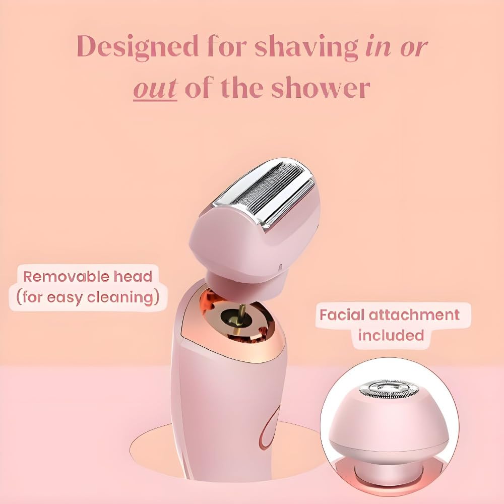 Rasierer Damen Elektrisch, Intimrasierer für Frauen,Smooth Skin,Elektrische Trimmer Rasierer mit LED-Anzeige für Damen (2 Stück)