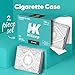 Hikeep Cigarette Case (2 Pack), Cigarette Holder Case, Smoking Accessories, Vintage Metal 20 Capacity for Regular, King and 100's Size