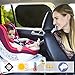 Yizhet Parasol de Coche, 2pcs Parasol Coche Bebe Ventana Lateral Trasera Coche...