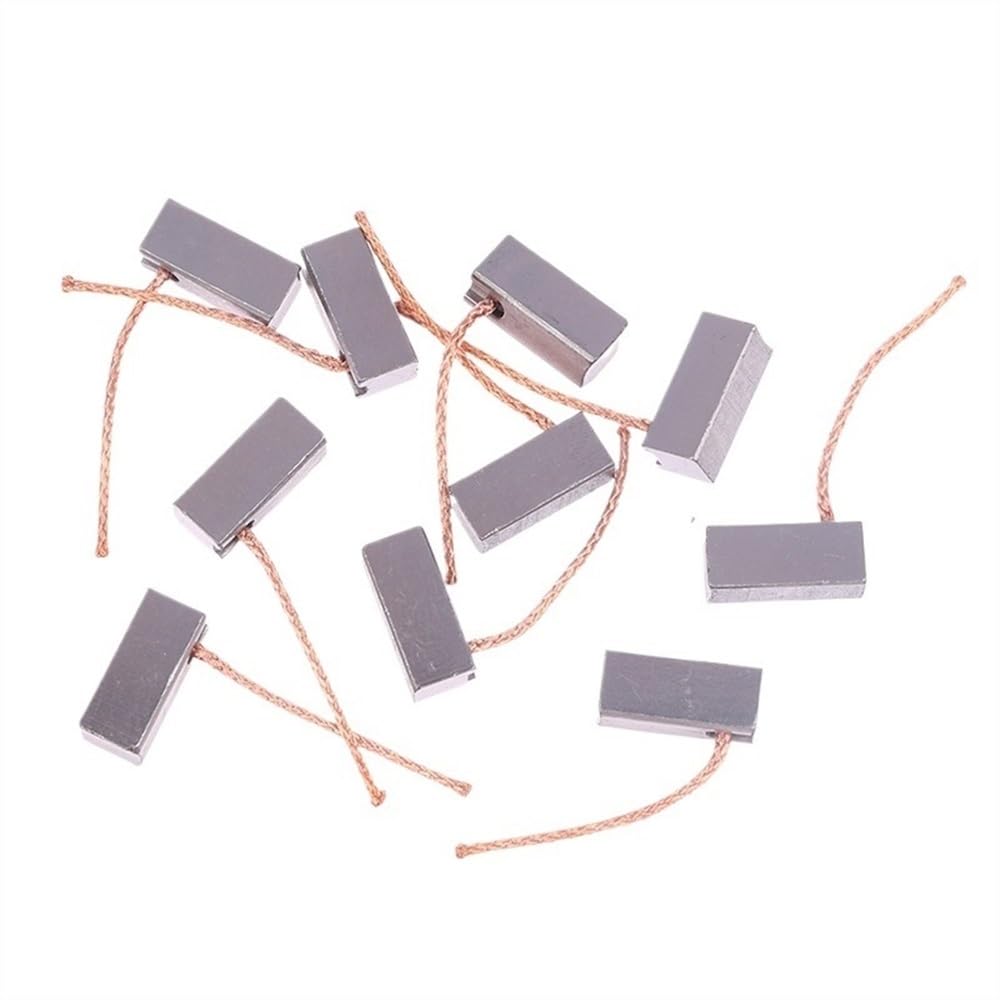 Balais De Charbon De Rechange | Lot De 2 | Dimensions 8x16x20 Mm | Pour Moteurs D'outils électriques