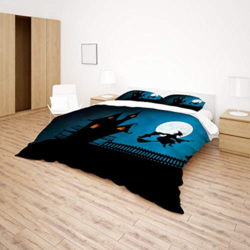 Housse de couette double microfbre souple CHEHONG parure de lit 2 pieces - 5