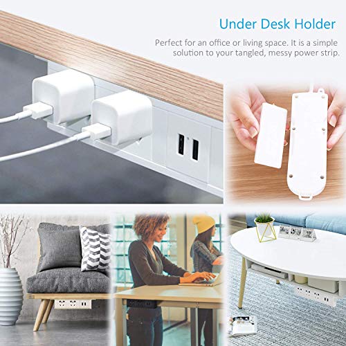 Soporte para Multitomas para Pared Adhesivo 3 Pcs miniatura 2