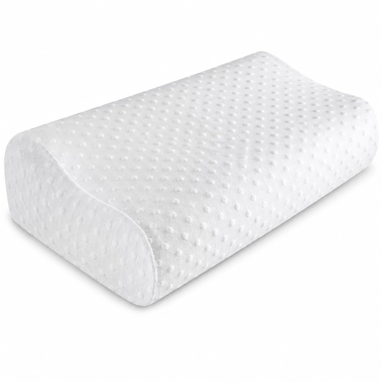 Star Health Products Sleep Buddy Latex Foam Pillow | Ergonomic Contour Bed Pillow | Breathable Washable Cover | Size 19.5 x 11.5 Inches | Soft Neck & Head Support-image-3