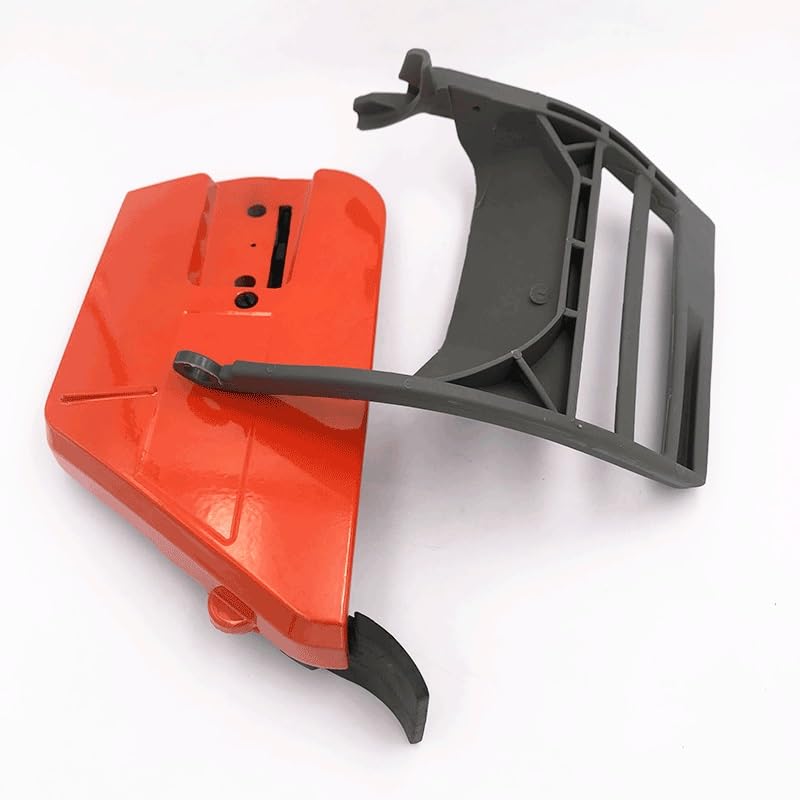 Piezas de jardín Cubierta de piñón de Embrague, Tensor de Palanca de Mango Protector Delantero de Freno de Cadena for Piezas de Motosierra Husqvarna 365 371 372 372XP 362 Piezas de jardín