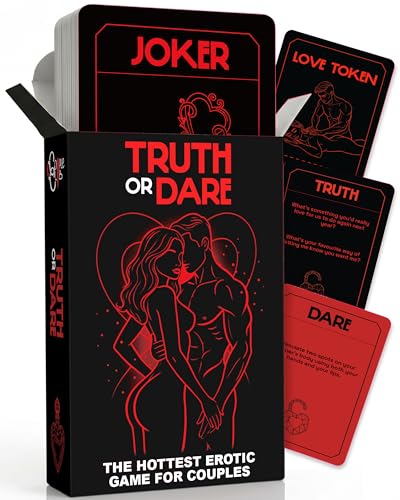 Truth or Dare - Sex Games for Couples English - Couple Game Dirty Erotic Games Love Game for Couples Conversation Cards Deeptalk Challenge Date Night Ideas Valentine Day Present