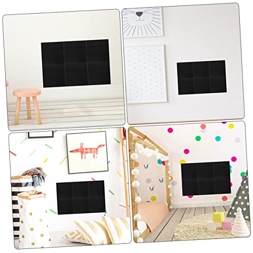 Paneles acústicos de pared negros de poliéster, juego de 6 piezas para decoración del hogar miniatura 4