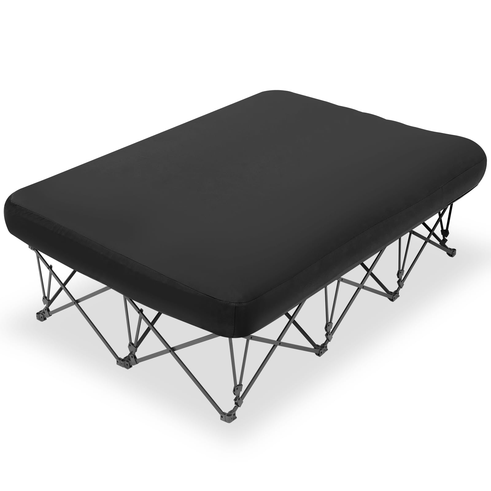 KAMPKEEPER Camping Cot for Adults with Air Mattress, No Air Pump