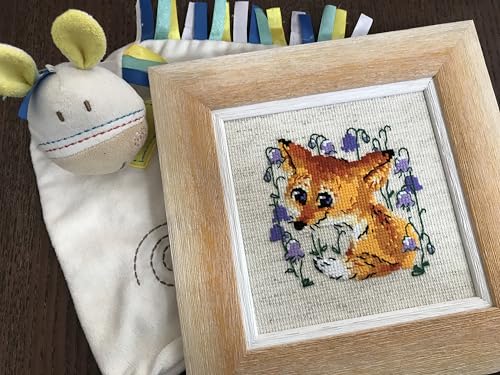 Image of RIOLIS 1776 Little Fox Counted Cross Stitch Kit 5.12 x 5.12 in