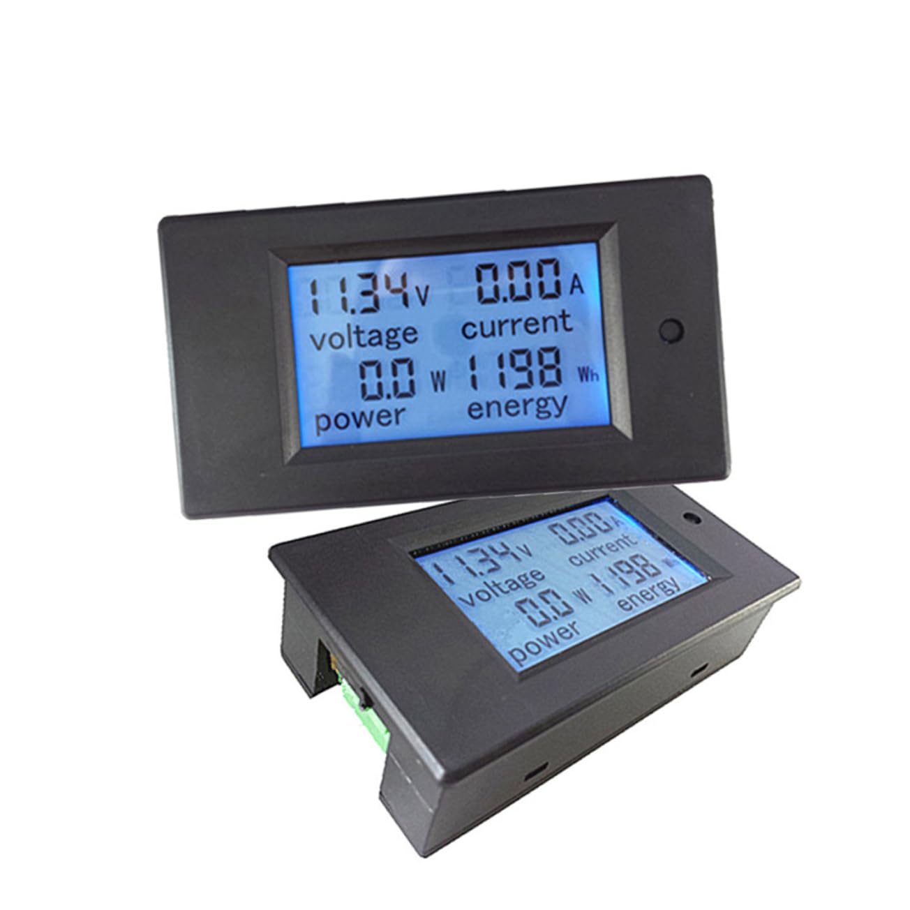 Veemoon 20a Medidor Eléctrico Multifunción Lcd Medición De Voltaje Corriente y Potencia Alarma De Voltaje