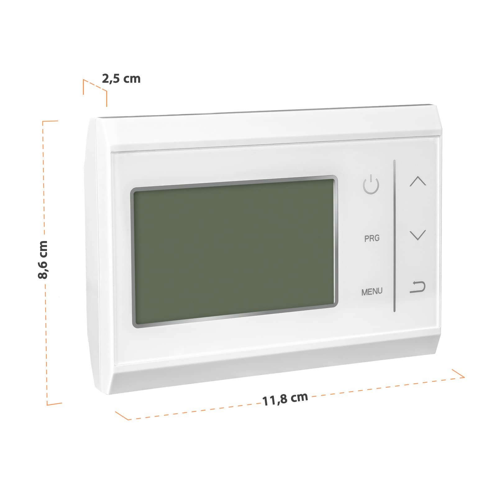 Kit thermostat sans fil 868 MHz / régulateur de pièce, émetteur avec piles (2 x AAA), application Tuya Smart pour smartphone et tablette