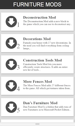 Furniture Mods