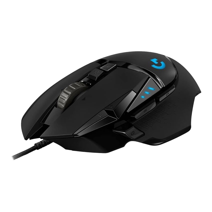 Logitech G502 HERO Mouse Gaming Prestazioni Elevate, Sensore HERO 25K, 25.600 DPI, RGB, Pesi Regolabili, 11 Pulsanti Programmabili, Memoria Integrata, PC/Mac/Laptop, Nero
