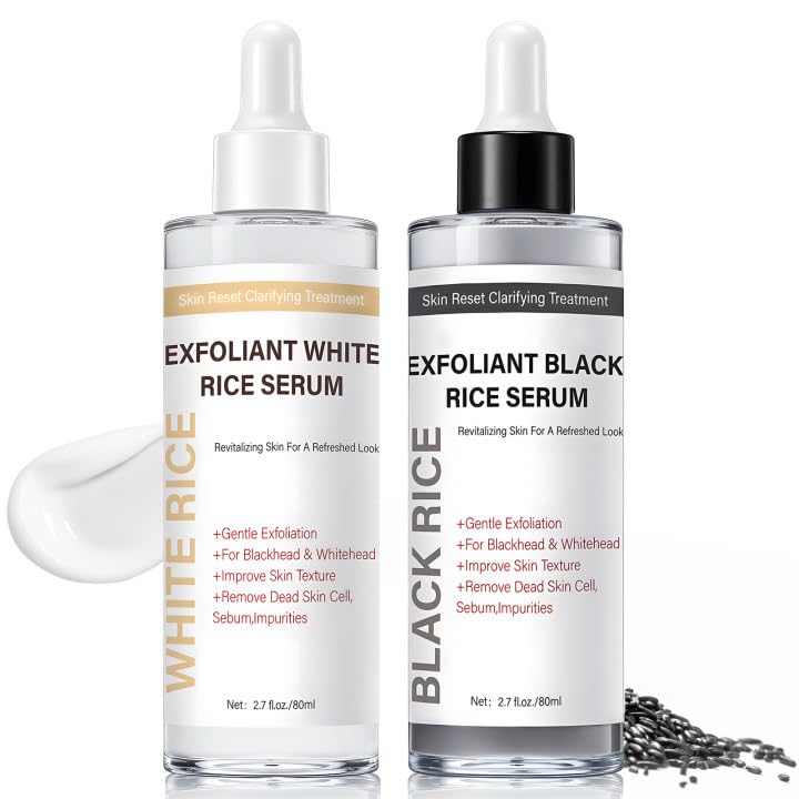 Rice Exfoliant, Glow Rice Exfoliant Ampoule Duo, Gentle Soft Peel...