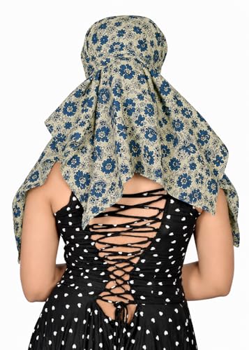 Image of Women and Girls Printed Scarf Cum Face Cover Mask Head Neck Face Safety Sun Protection Scarf Mask Head Bandana Wrap Pure Cotton Printed Stole