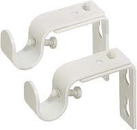 Vista 5 de Ivilon Soportes ajustables para barras de cortina - para barras de 1 o 1 1/8 pulgadas. Juego de 2 - Negro antiguo