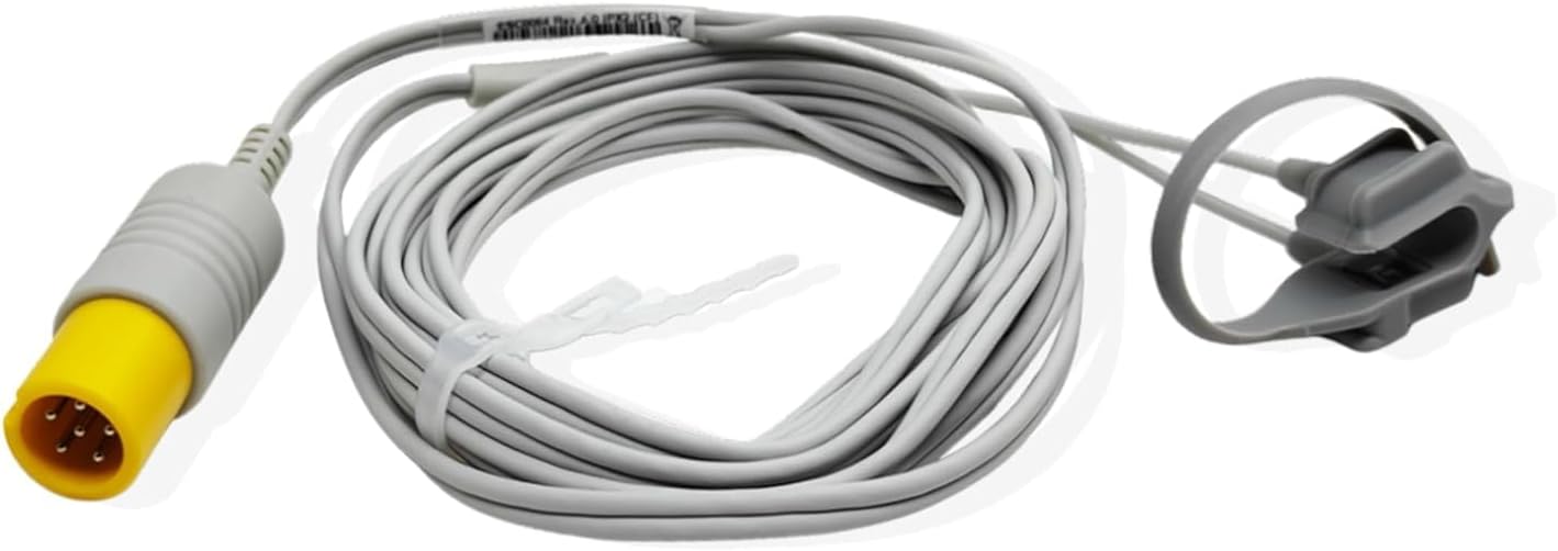 Replacement SpO2 Probe 3 Meter | Compatible with CMS5100 CMS8000 | Pediatric Neonatal Adjustable 3m SpO2 Probe for CMS5100 & CMS8000