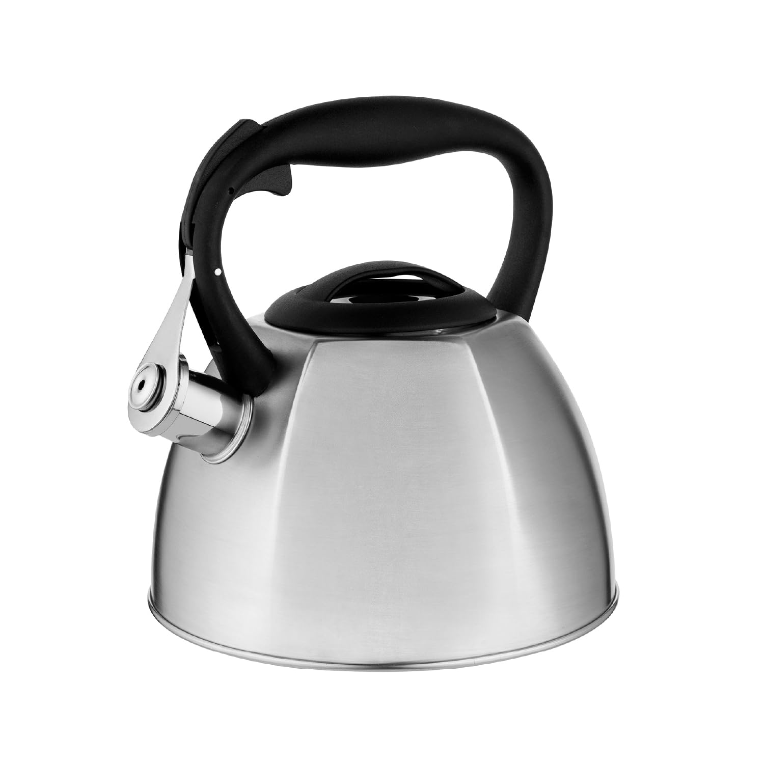 FLORINA Hervidor de Agua (2,5 l) I Tetera de Acero Inoxidable LUKE I Silbato con Mango de Bakelita I Silbido Automático I Tetera para Té y Café I Apta para Todo Tipo de Cocinas I Color: Negro — view 8