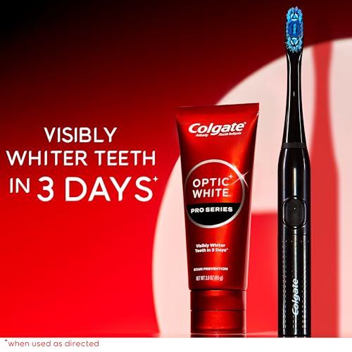 Image of Colgate Optic White Pro Series Whitening Toothpaste & Battery Toothbrush