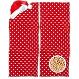 Kirschkernkissen 3-Kammer 50x20 cm Nackenkissen Wärmekissen für die Mikrowelle