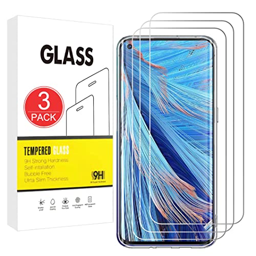 X-Dision [3 Piezas] Compatible con Protector de Pantalla OPPO Find X2 Neo,Película Protectora 2.5D[Dureza 9H,Compatible con Estuches,A prueba Roturas]Premium Película Vidrio Templado