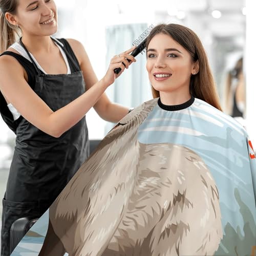 Capa para Corte de Cabello Unisex con Cierre Ajustable miniatura 5