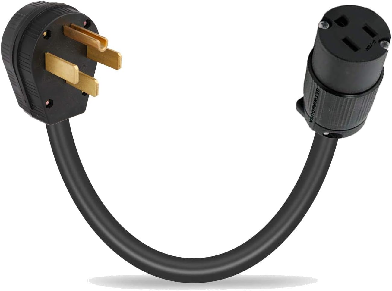 FX125V514G Gas Range Oven Power Cord Converter, Old 14-50P 220/250V 4-Pin Male Plug to New Female 5-15R Home Wall Socket Receptacle, Electric Outlet Cable Adapter