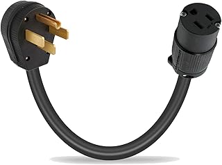 FX125V514G Gas Range Oven Power Cord Converter, Old 14-50P 220/250V 4-Pin Male Plug to New Female 5-15R Home Wall Socket Receptacle, Electric Outlet Cable Adapter