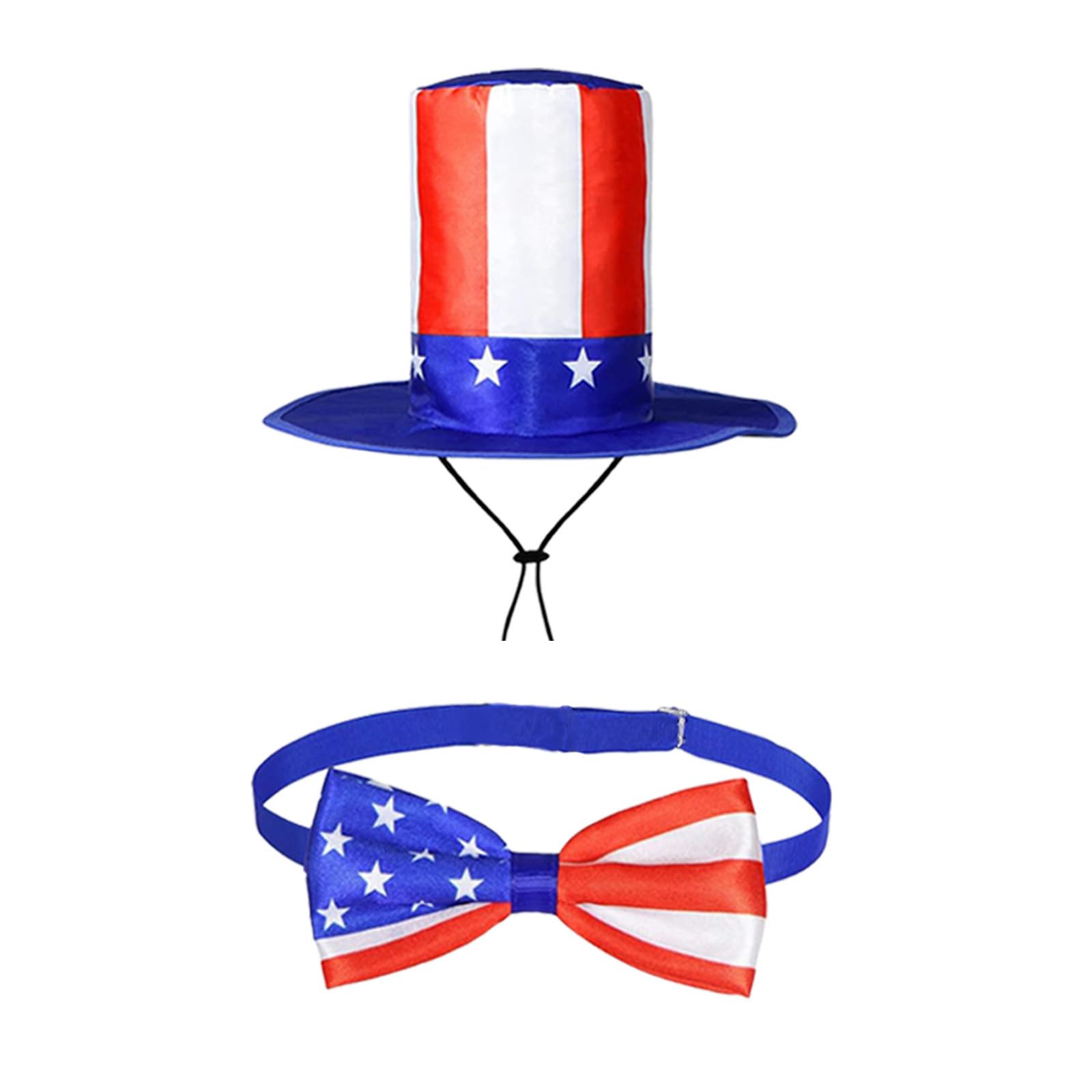 Kalttoy Two Piece Set 4Th Of July Geese Outfit Set Patriotic Porch Geese Clothes America Flags Costume Independence Day Outfit Holiday Porch Decoration