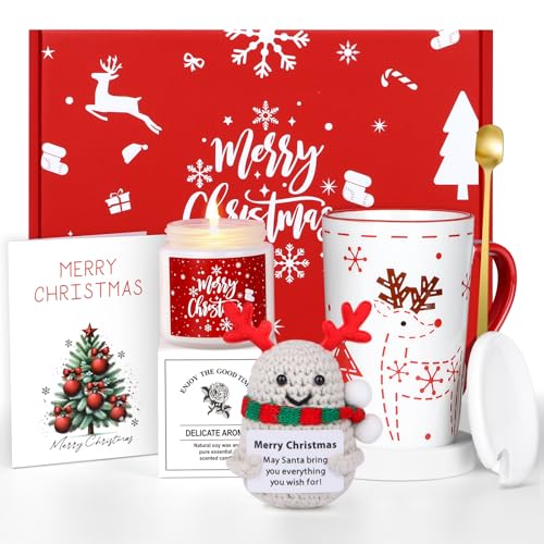 MEIMUCUL Geschenke für Frauen Weihnachten,Personalisierte Tasse Geschenkset Frauen,Weihnachtsgeschenke Geschenkideen für Beste Freundin,Schwester, Kollegin,Frau