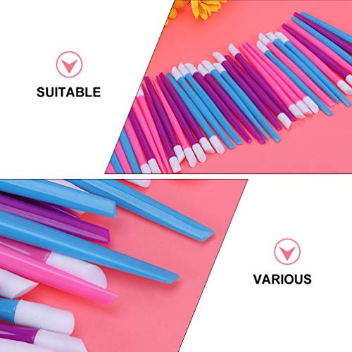 Lurrose Punho Plástico Empurrador Da Cutícula Do Prego Cleaner Manicure Ferramentas Unha Polonês Rem