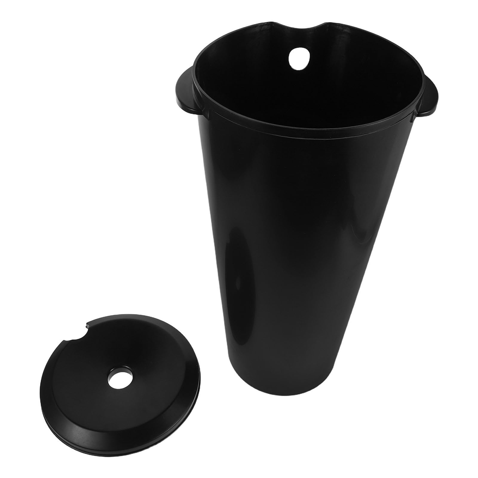 GALPADA Lavacabezas Portátil Negro de Plástico con Capacidad de 15l para Adultos y Usuarios Encamados, Diseño Ergonómico Adecuado para Salón y Viajes